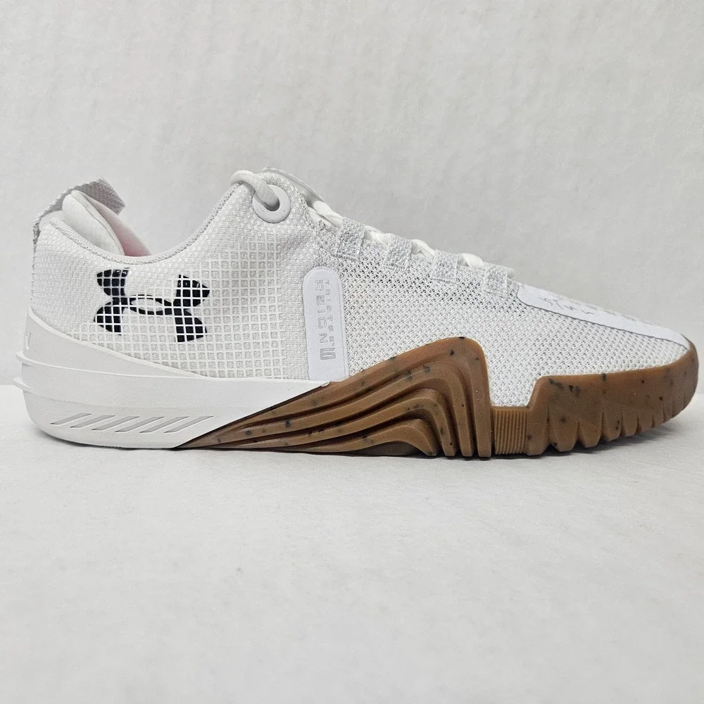 Under Armour TriBase Reign 6 Training Shoes 3027341-100 White Gum Men's Size 10